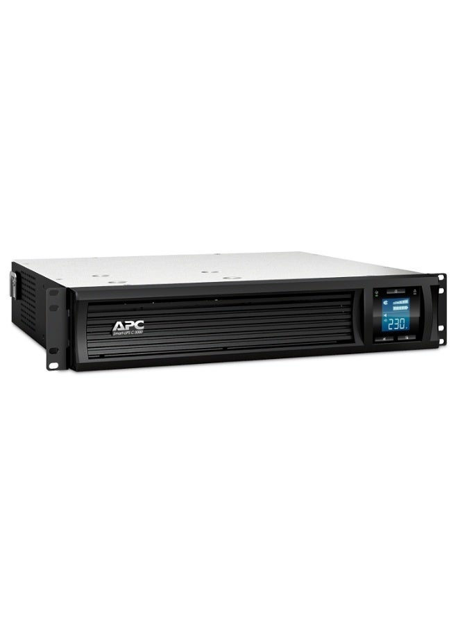 اي بي سي ‏SMC3000RMI2U | مزوّد طاقة غير منقطع (UPS) من APC طراز Smart-UPS C بقدرة 3000 فولت-أمبير، مزوّد بشاشة LCD، قابل للتركيب على الراك بحجم 2U، يعمل على 230 فولت - Image 4